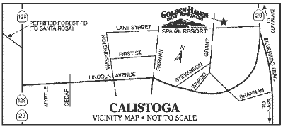 Calistoga City Map